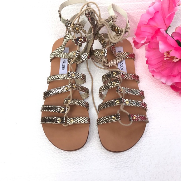 Steve Madden Women’s Sparra Gladiator Sandals Sz 8 - Picture 2 of 6